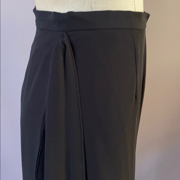 Wide leg high waisted lined flowy evening pants - Picture 3 of 5